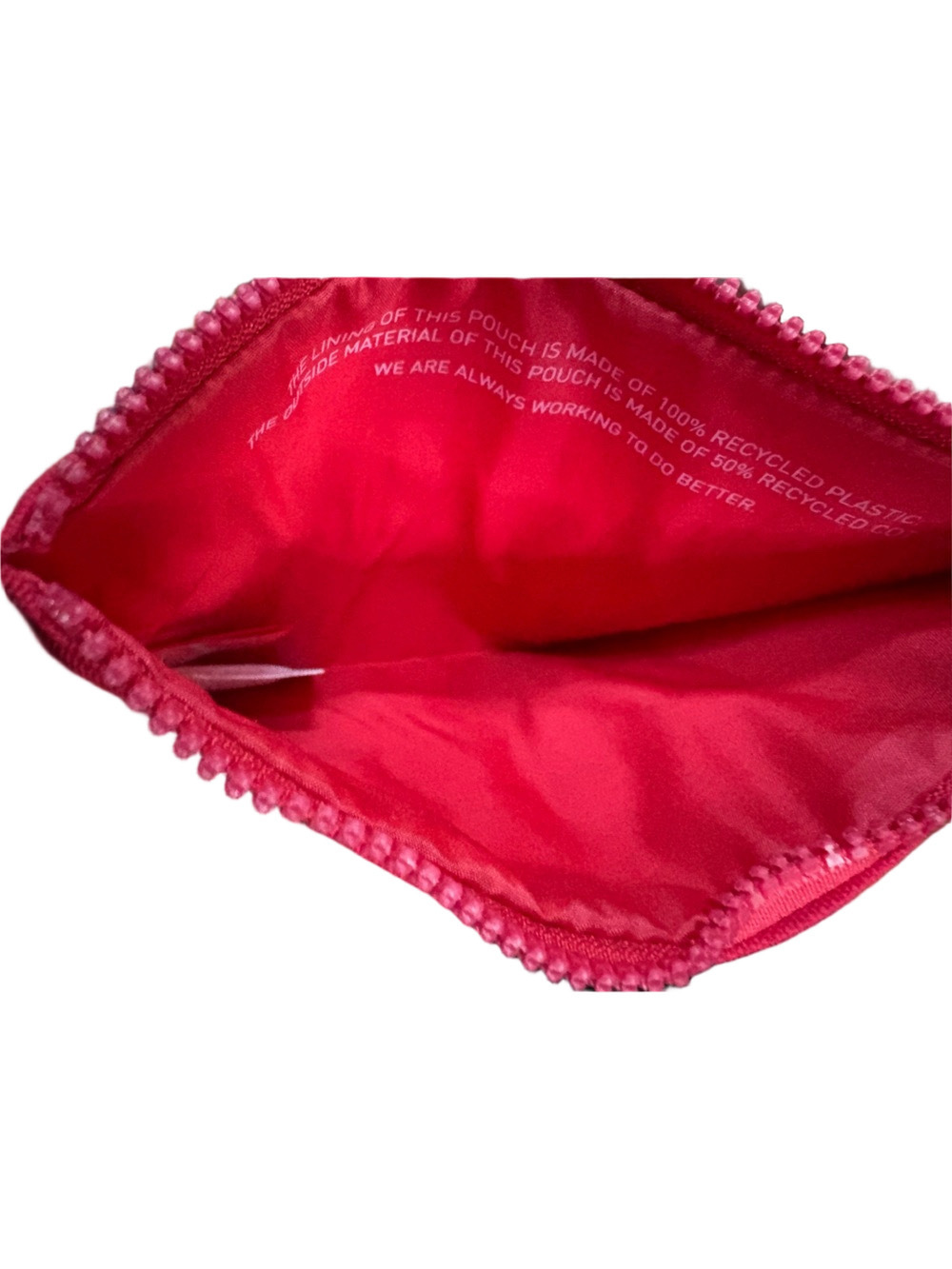 Valentino Beauty Pink Makeup Pouch NWT Cosmetic Bag Zip Clutch Travel Case - Picture 6 of 6